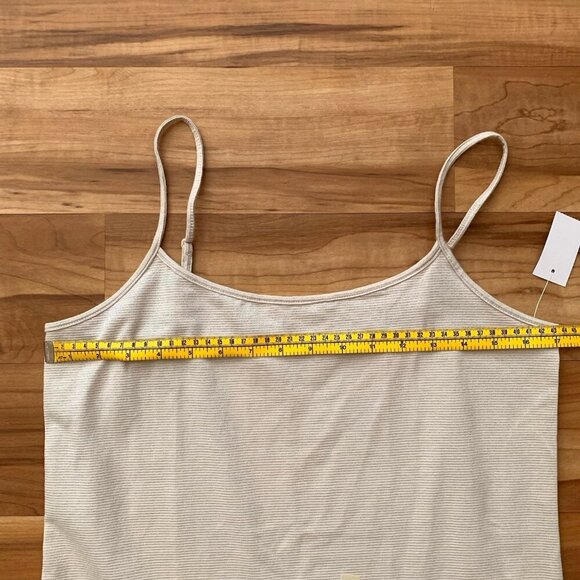 Loft Metallic Shimmer Cami Top Women’s Size Large Champagne Beige NWT - Picture 2 of 7